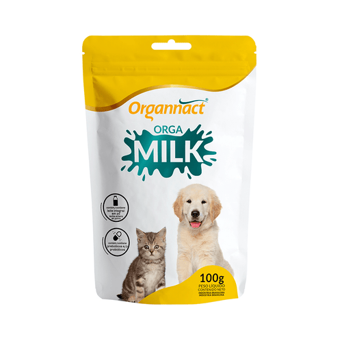 Suplemento Organnact Orgamilk para Cães e Gatos Filhotes - 300g