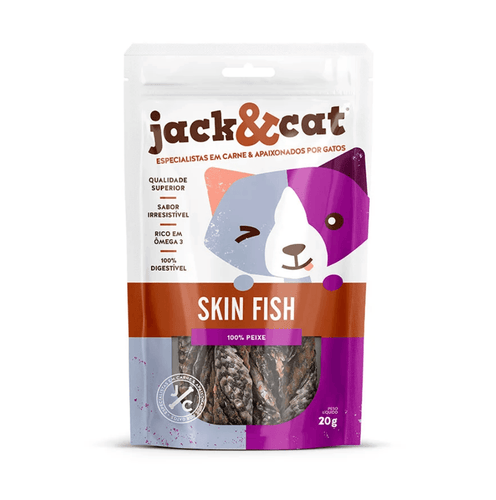 Petisco Jack&Cat Skin Fish para Gatos 20g