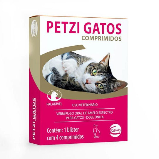 Petzi Gato Ceva - 4 Comprimidos