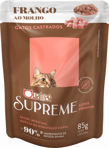 Ração Úmida Quatree Supreme para Gatos Castrados - Frango
