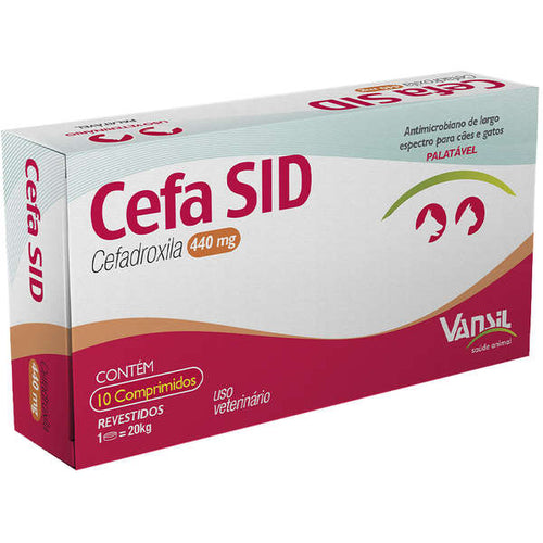 Cefa Sid Antimicrobiano Vansil - 440mg - 10 comprimidos