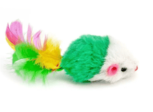 Carregar imagem no visualizador da galeria, Brinquedo para Gatos Ratinho de Pelúcia com Chocalho