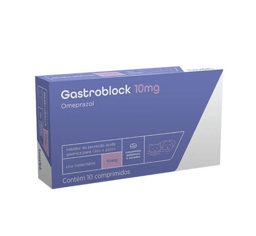 Antiácido GastroBlock 10mg Omeprazol 10 comprimidos