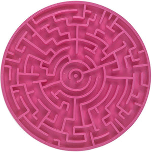 Brinquedo Tapete de Lamber Pet Games Labirinto Rosa Pink para Cães e Gatos - Tam P