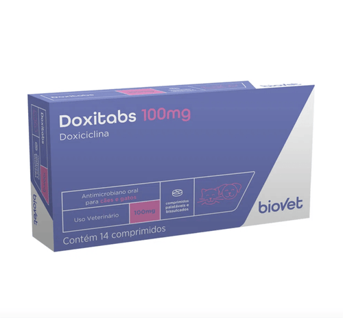 Antimicrobiano Doxitabs 100mg Biovet 14 comprimidos
