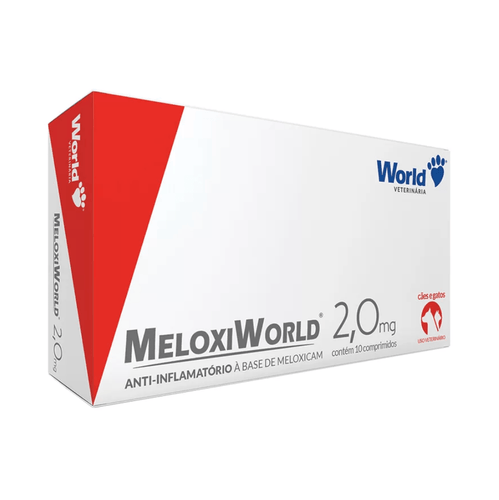 Anti-inflamatório MeloxiWorld 2,0mg para Cães e Gatos de 20kg