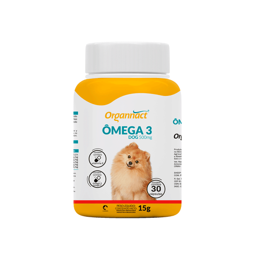 Ômega 3 Dog 500 mg Organnact 30 comprimidos