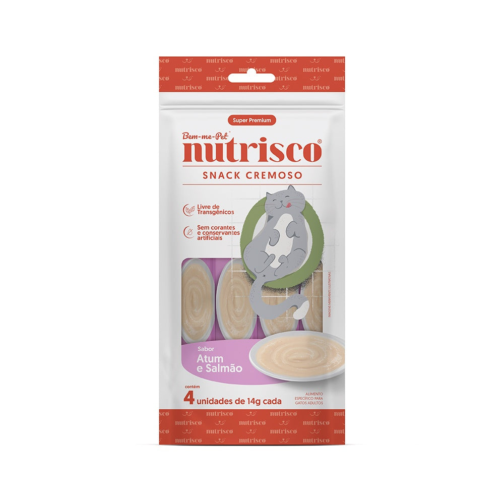 Petisco Cremoso Nutrisco para Gatos – Vários Sabores e Quantidades 56g