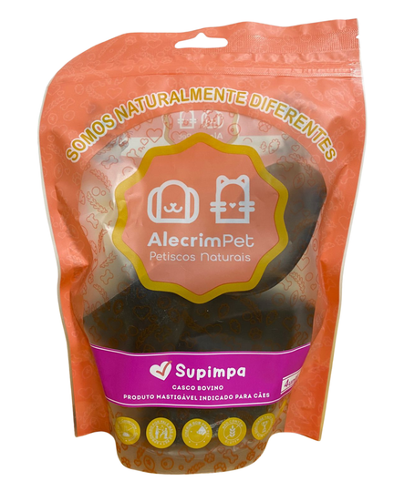Mordedor Natural Supimpa - Casco bovino (Pacote 4 unidades)