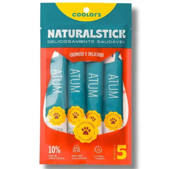 Petisco Natural Coolors Stick Atum Display - Pacote 5 unidades