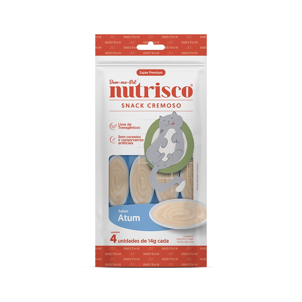 Petisco Cremoso Nutrisco para Gatos – Vários Sabores e Quantidades 56g