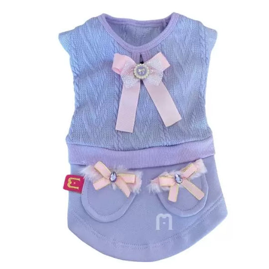 Vestido Trico Lilas - Tamanho:P