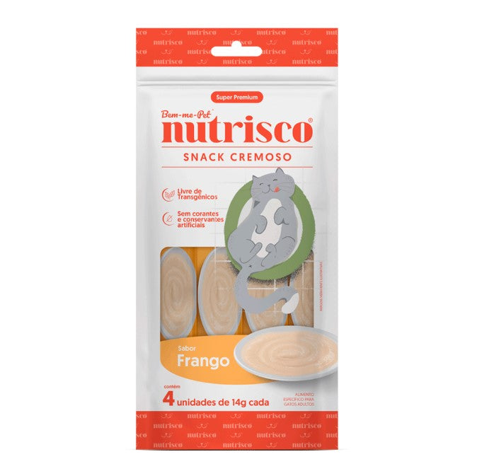 Petisco Cremoso Nutrisco para Gatos – Vários Sabores e Quantidades 56g