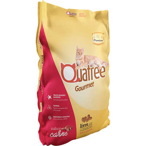 Ração Quatree Gourmet Gatos Adultos Sabor Carne - 10kg