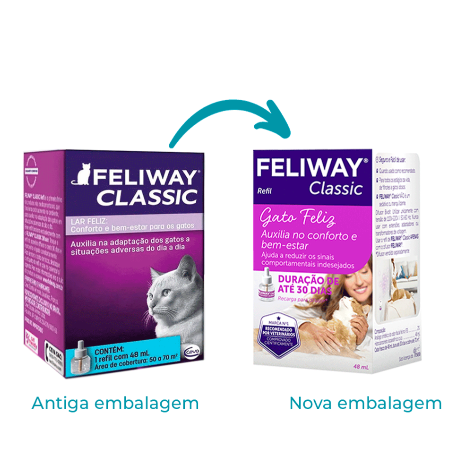 Educador Feliway Ceva Refil Difusor Elétrico - 48ml