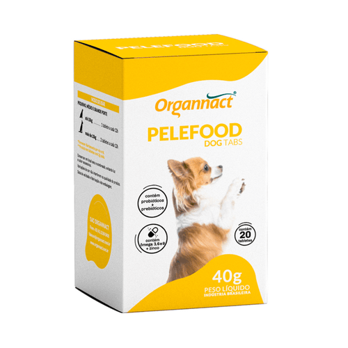 Suplemento Organnact Pelefood Dog para Cães Tabs 40g