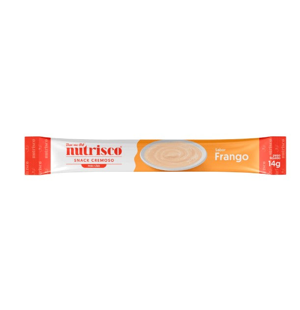 Snack Nutrisco Cremosos para CÃES Adultos Sabor Frango 56g - Pacote 4 unidades