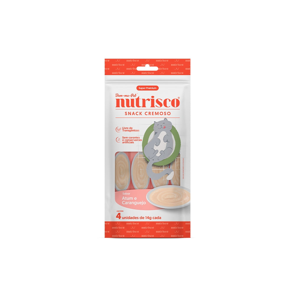 Petisco Cremoso Nutrisco para Gatos – Vários Sabores e Quantidades 56g