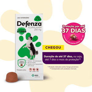 Defenza Antipulgas e Carrapatos para Cães de 10 a 20kg 1 comprimido