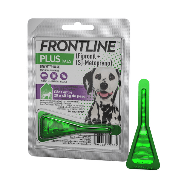 Antipulgas e Carrapatos Frontline Plus para Cães de 20 a 40kg