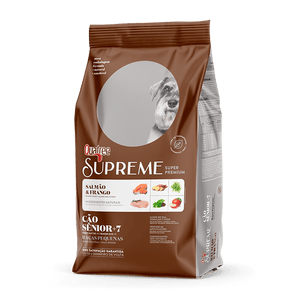 Ração Quatree Supreme para Cães Sênior de Raças Pequenas Sabor Salmão e Frango - 3kg