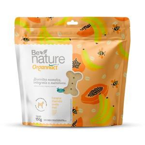 Biscoito Para Cães Be Nature Organnact Banana 150g