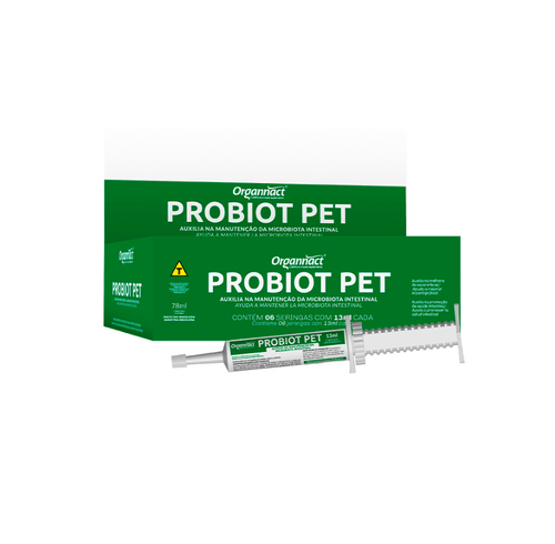 Probiot Pet Suplemento Organnact Probiótico para Cães e Gatos 13 ml