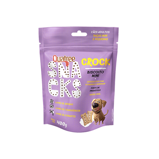 Petisco Quatree Snacks Crock Mini - 400g