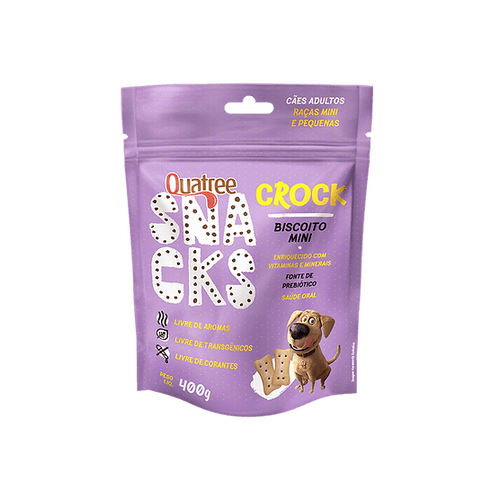 Petisco Quatree Snacks Crock Mini - 400g