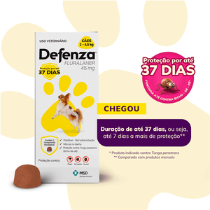 Defenza Antipulgas e Carrapatos para Cães de 2 a 4,5kg 1 comprimido