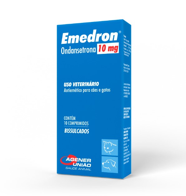 Antiemético Emedron com 10 comprimidos para Cães e Gatos - 10 mg