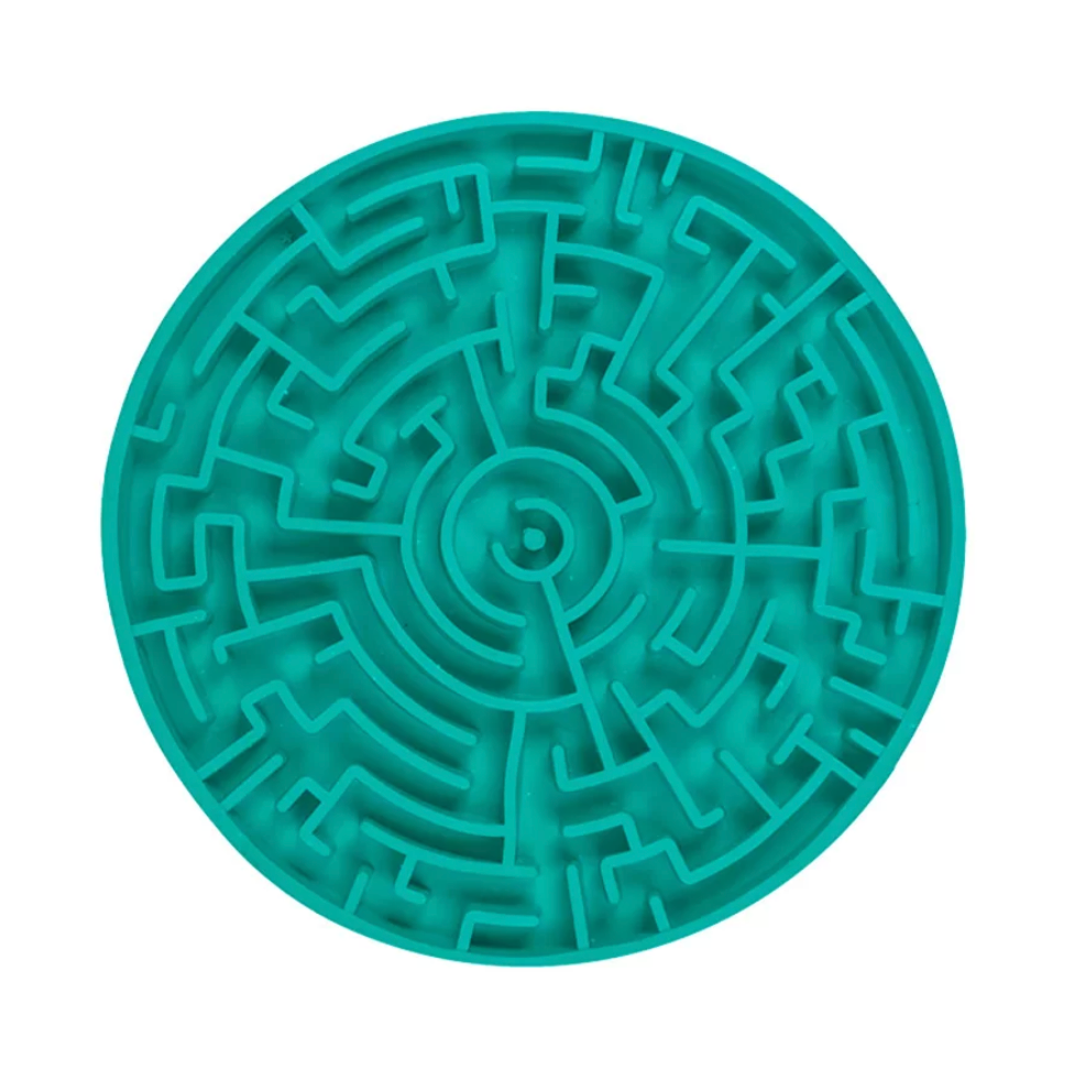 Brinquedo e Comedouro Pet Games Labirinto Verde Água para Cães e Gatos