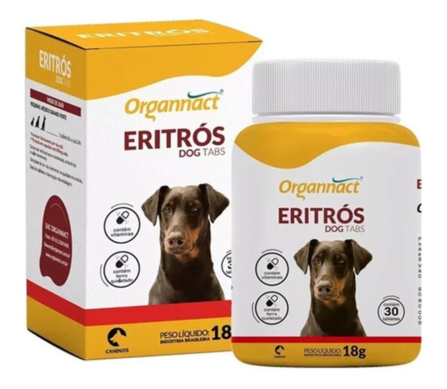 Eritrós Dog Tabs Organnact - 30 Tabletes