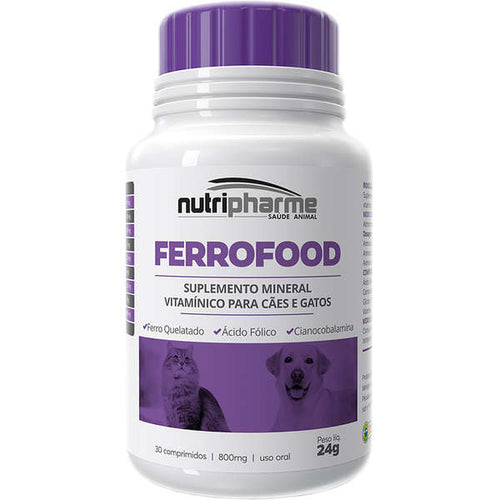 Suplemento Vitamínico Ferrofood Nutripharme - 30 comprimidos