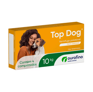 Vermífugo Ourofino Top Dog para Cães 10kg