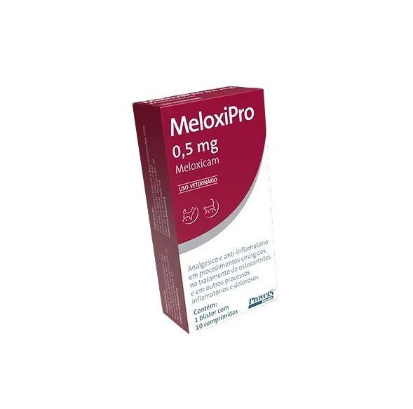 MeloxiPro Meloxicam 0,5mg - Blíster 10 comprimidos Provets