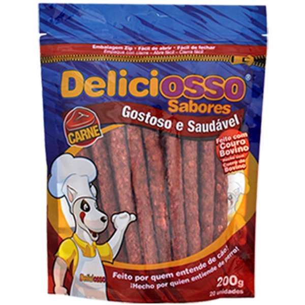 Osso Deliciosso Palito Médio Carne - 200 g