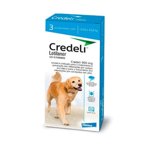 Antipulgas Credeli Elanco para Cães 22 a 45kg - 3 comprimidos