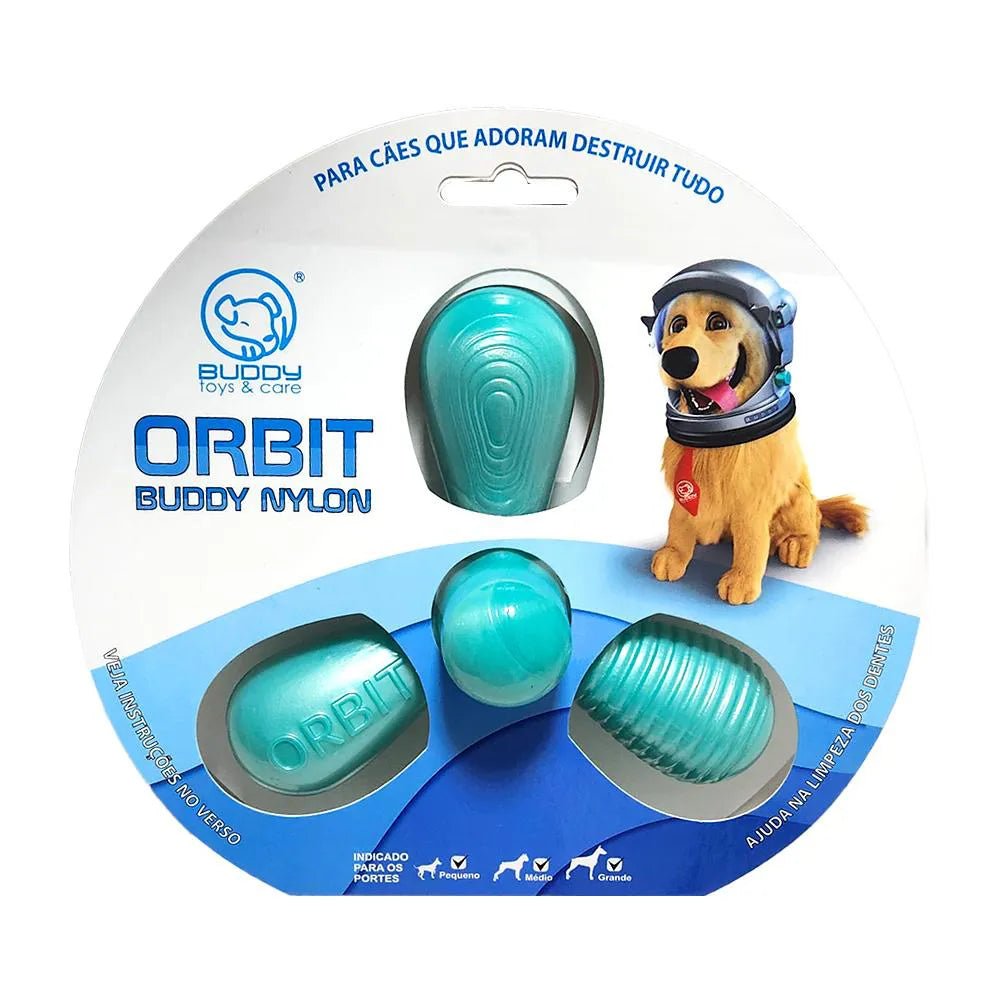 Brinquedo Pet Mordedor Resistente Nylon Orbit Buddy Toys