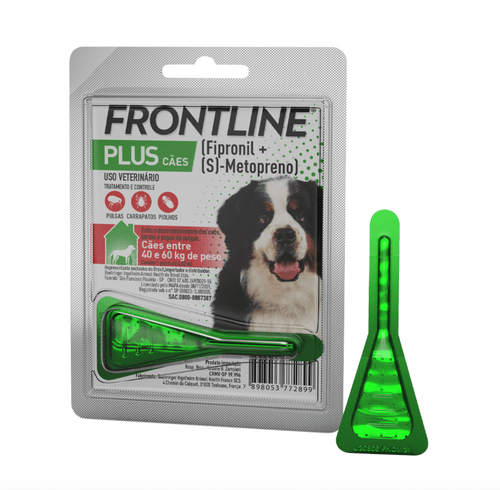 Antipulgas e Carrapatos Frontline Plus para Cães de 40 a 60kg