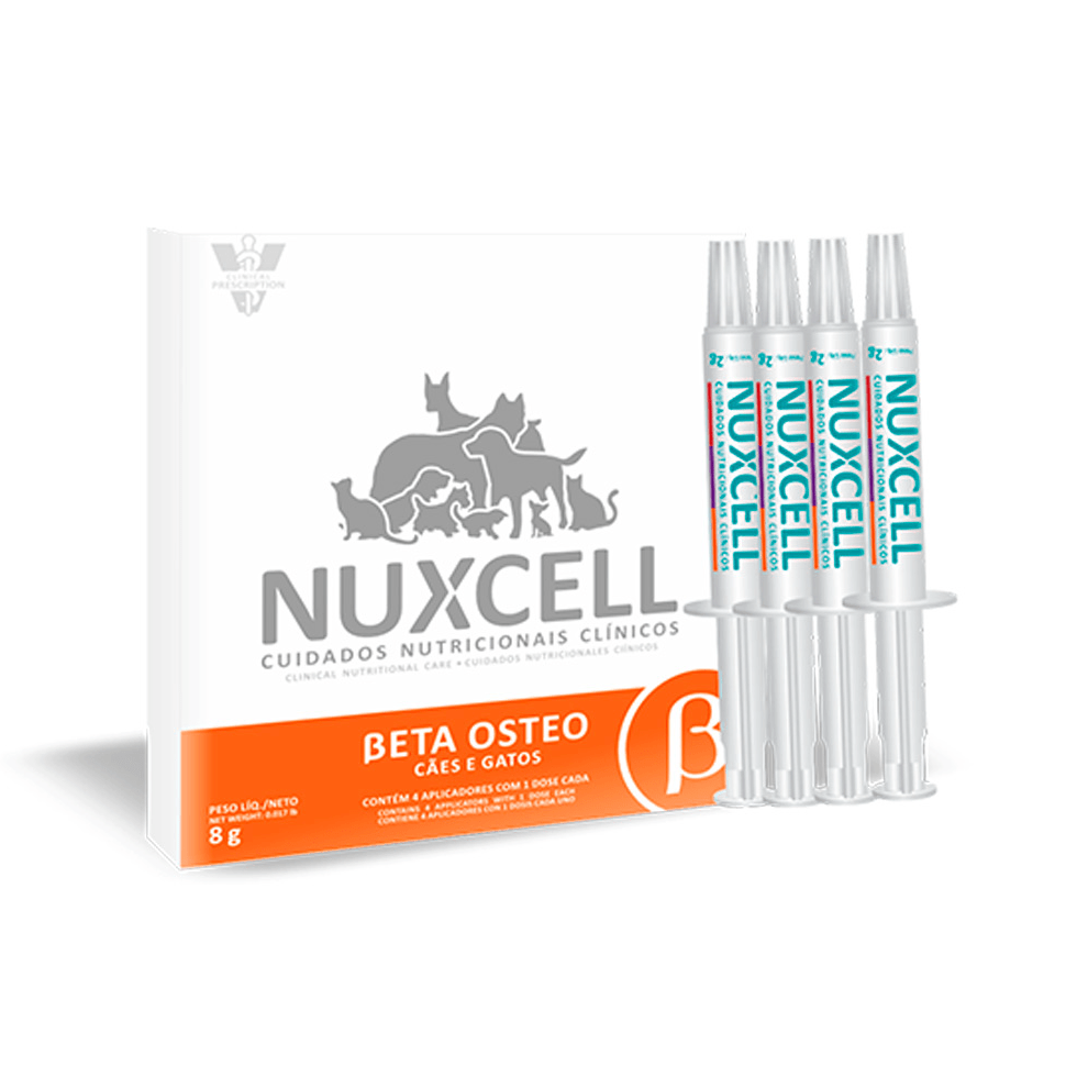 Suplemento Alimentar Nuxcell Beta Osteo para Cães e Gatos 8 g