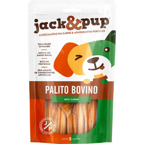 Petisco Jack&Pup Palito Bovino para Cães (5 unidades)