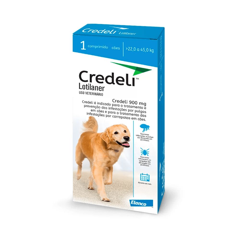 Antipulgas Credeli Elanco para Cães 22 a 45kg - 1 comprimido