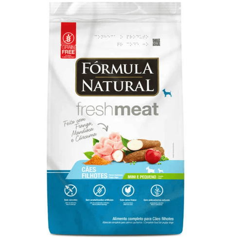 Ração Seca Fórmula Natural Fresh Meat Cães Filhotes Raças Mini e Pequena