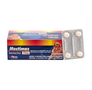Mectimax Agener União 12mg - 1 blíster com 4 comprimidos