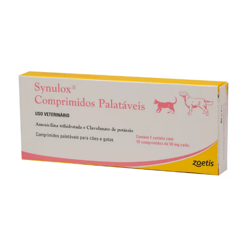 Synulox Zoetis 50mg - 10 Comprimidos