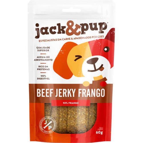 Bifinho Jack&Pup Beef Jerky Frango para Cães