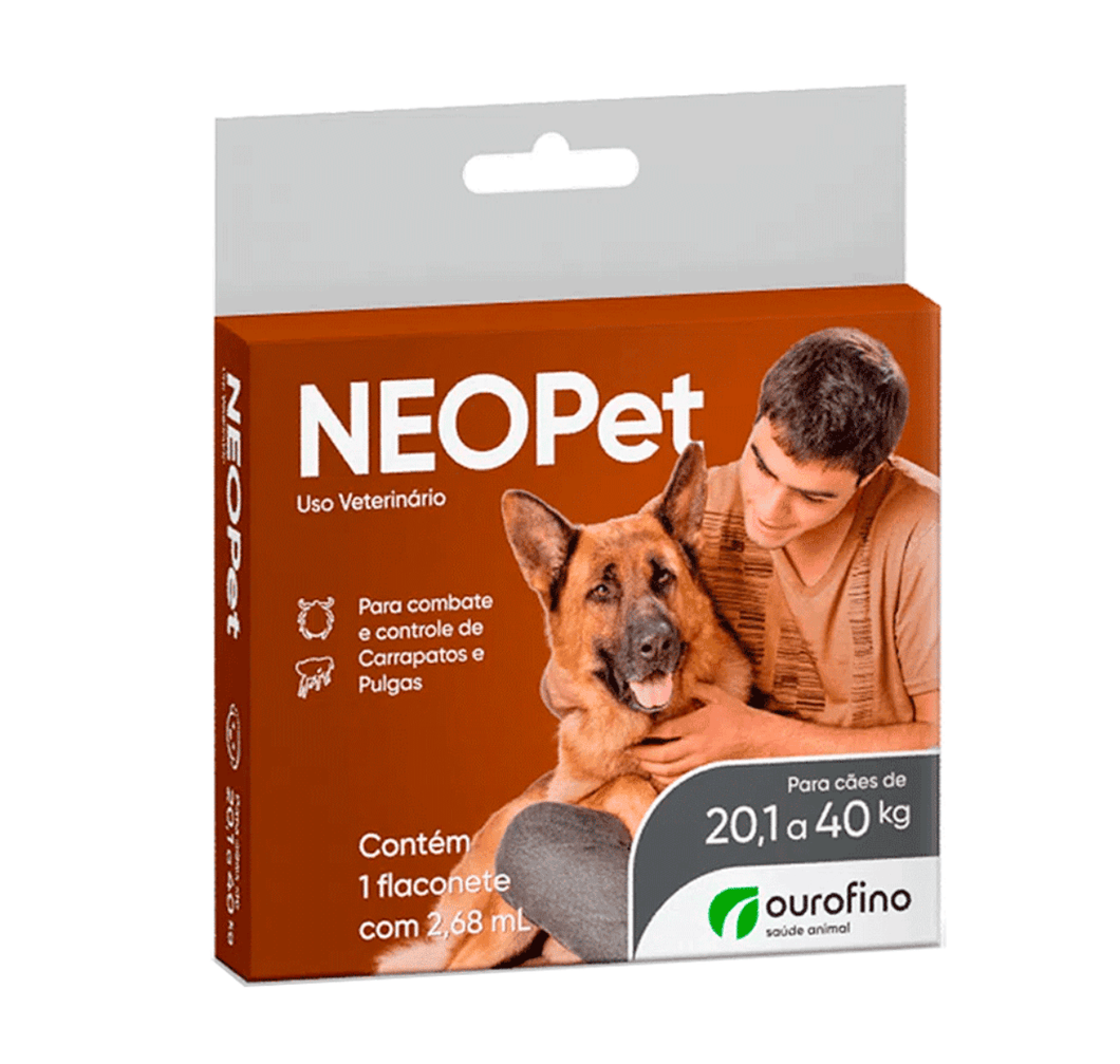 Neopet  Antipulgas e Carrapatos Neopet Cães 20,1 a 40kg 2,68 ml