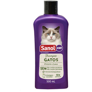 Shampoo Sanol Cat para Gatos - 500 ml