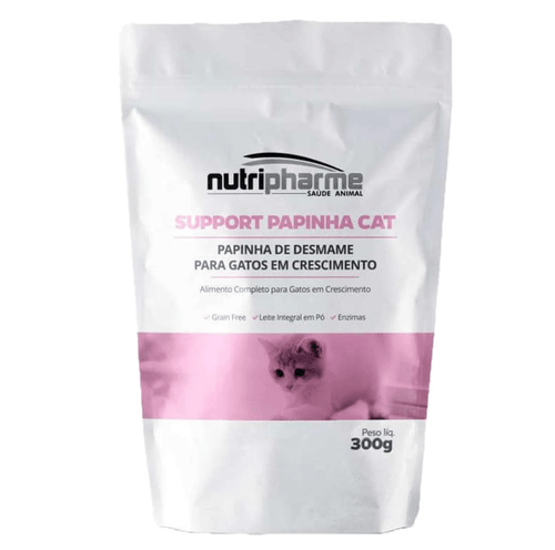 Suplemento Vitamínico Nutripharme Support Papinha de Desmame para Gatos - 300g